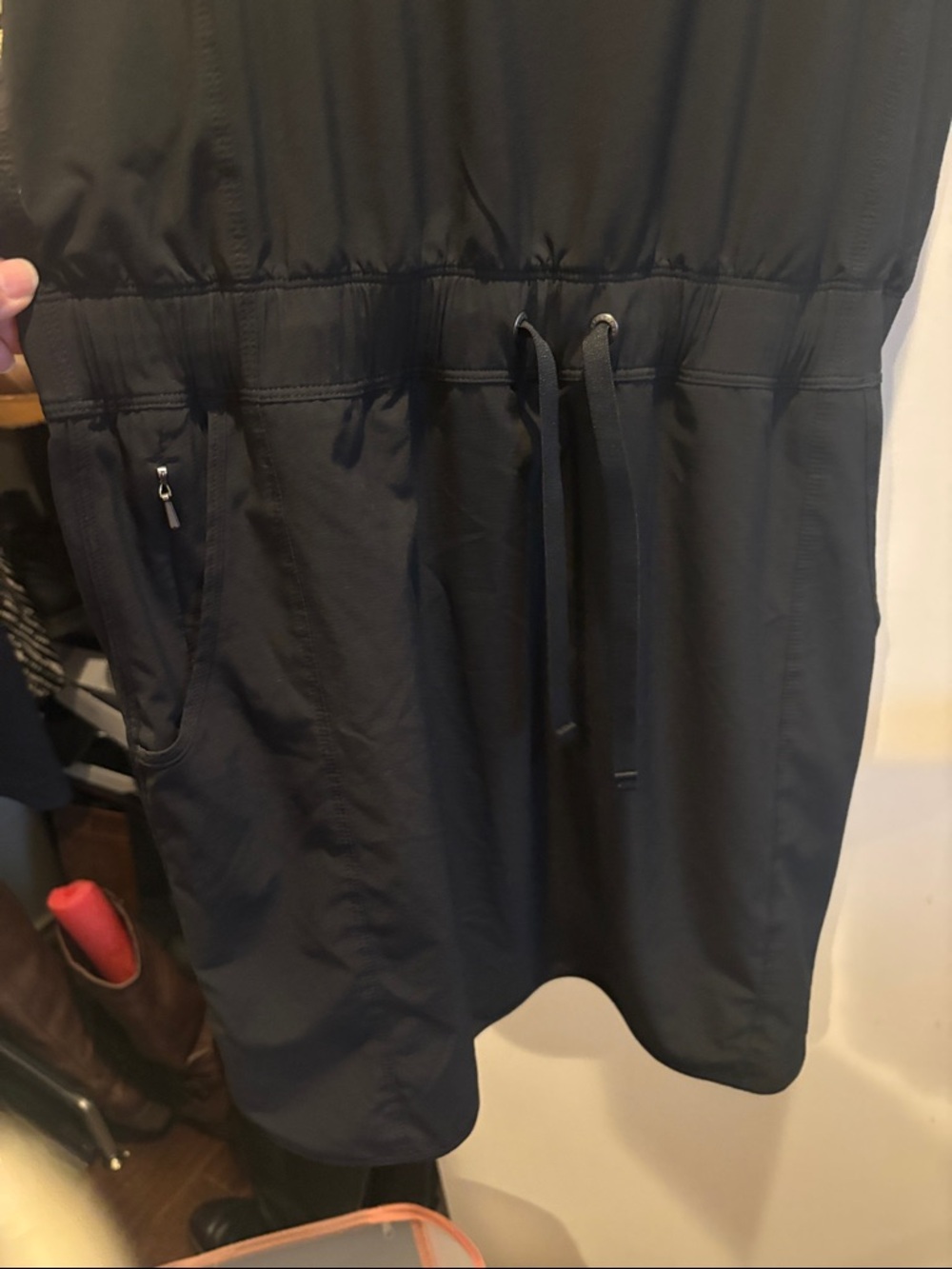 Patagonia Black Racerback Drawstring Mini Dress - Picture 4 of 5